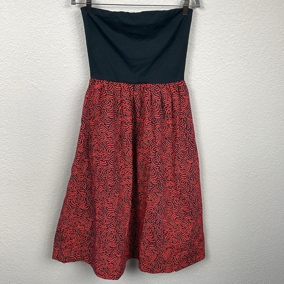 NWT Nation LTD Gabbriette Dress Strapless Abstract Swirl Sz M - Picture 3 of 16